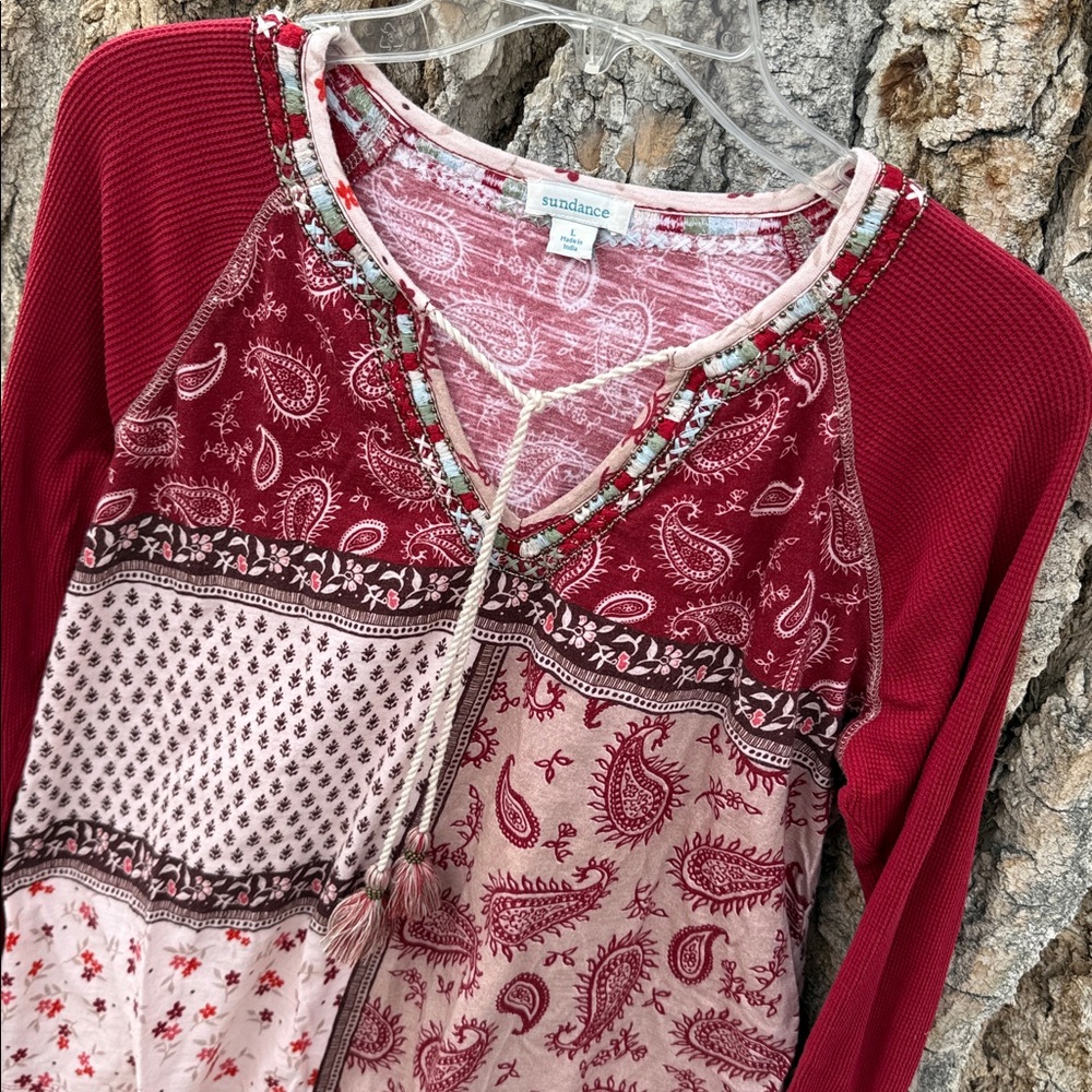 Sundance cotton top patchwork